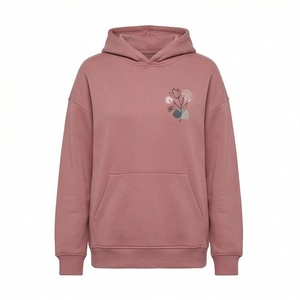 เสื้อฮู้ดดี้ทรงหลวมสำหรับผู้หญิง แบบเรียบง่าย สวมใส่สบาย ปรับแต่งสีได้ คุณภาพสูง แฟชั่นทันสมัย รับผลิตแบบ OEM - Product Image 1