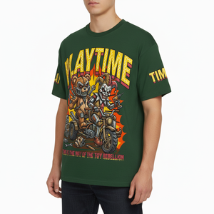 T-shirts graphiques vintage en coton épais délavé à l'acide pour hommes, style hip-hop décontracté, à manches courtes, vente en gros - Product Image 1