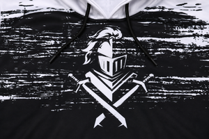 Sweat-shirt à capuche de haute qualité pour homme, noir et blanc, imprimé par sublimation, décontracté, athlétique, coupe classique, pour l'automne - Product Image 5