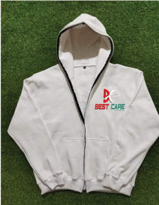 Impression bouffante surdimensionnée lourde avec sérigraphie Sweat à capuche surdimensionné de haute qualité sans ficelle Sweat 100 coton Zipup - Product Image 2