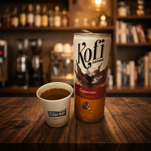 กาแฟคาปูชิโนพร้อมดื่ม 250 มล. 180 มล. กระป๋องอะลูมิเนียม ยี่ห้อโคฟี่ ตราแทนโด เบเวอเรจ - Product Image 2