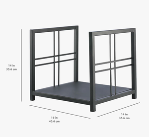 Wholesale Modern Geometric Metal Firewood Rack Indoor <b>Fireplace</b> <b>Log</b> Storage <b>Holder</b> Custom Manufacturer Square Steel <b>Log</b> Stand - Product Image 3