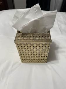 Premium Rectangular Metal Tissue Box Holder Sleek Design For Bathroom <b>Vanity</b> Dining <b>Table</b> And Office Desk - Product Image 5