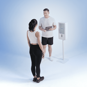 เครื่องวิเคราะห์ร่างกายด้วยปัญญาประดิษฐ์ Bodydot BDF1000 และเครื่องตรวจจับข้อบกพร่องทางกลของร่างกายแบบเต็มรูปแบบ โครงสร้างอะลูมิเนียมอัลลอยด์ หน้าจอ LCD - Product Image 3