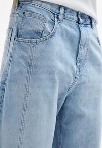 Jeans en denim amples et décontractés pour hommes, personnalisables en gros, style streetwear unisexe à jambe large, pantalons cargo décontractés, pantalons de mode en gros - Product Image 3