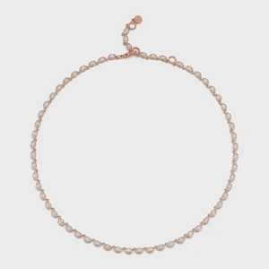Marquise Cut Lab Diamond Tennis Necklace 10K 14K 18K Solid Gold Adjustable 14-16 inches Classic Style Statement <b>Choker</b> Wholesale - Product Image 5