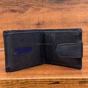 Luxe Durable RFID Blocage En Cuir Véritable Carte De Crédit Titulaire De La Carte D'identité Bifold Portefeuille Carte De Visite Bourse Mince Portefeuille pour Hommes - Product Image 6