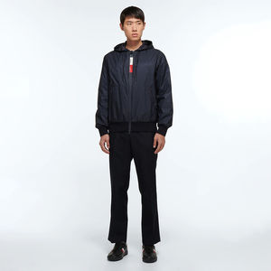 Veste de pluie imperméable, coupe-vent et respirante à col montant noir pour homme, idéale pour la moto et la randonnée en extérieur - Product Image 4