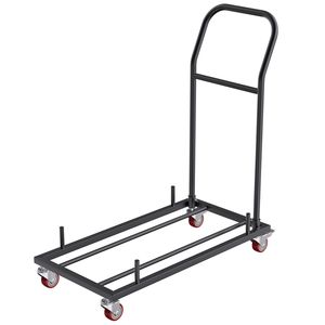 Carrello Commerciale in Ferro a Quattro Ruote, Capacità 12 Sedie, Carrello Pieghevole per Sedie, Trolley per Stoccaggio e Trasporto - Product Image 1