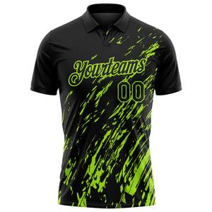 Polo de sport personnalisé avec nom et numéro de joueur sur mesure, en polyester anti-humidité, service de fabrication directe usine - Product Image 2