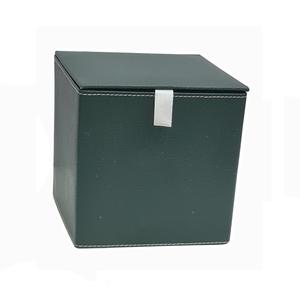 Soporte de pañuelos de cuero PU, cubierta de caja de pañuelos, caja de cuero cuadrada, soporte de caja de pañuelos decorativo para hoteles de hogar modernos - Product Image 3