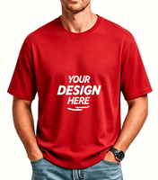 Benutzerdefiniertes Logo Herren Baumwoll-T-Shirt Hochwertig Siebdruck Unisex Fabrikpreis Kurzarm O-Ausschnitt Regular Fit