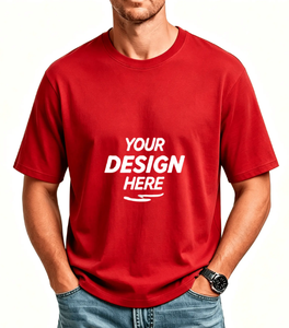 Custom Logo <b>Men</b> Cotton T-<b>Shirt</b> High Quality <b>Silk</b> Screen Printed Unisex Factory Price Short Sleeve O-Neck Regular Fit - Product Image 4