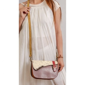 LW-Bolso cruzado de piel auténtica para el hombro, bolsa de cuero genuino personalizable, multicolor - Product Image 1