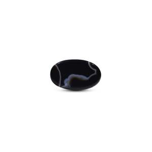 Nova Mart Natural Sulemani Haqeeq Opal Loose Gemstone 40.42 Carat Oval Cut Black with White and Brown Patterns for Fine Jewelry - Product Image 2