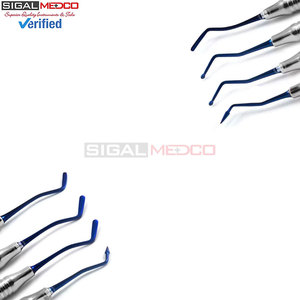 Blue <b>Titanium</b> Composite Filling Set 4Pcs Dental Composite Filling Restorative Hand Tools Laboratory Dentist Medic Instruments - Product Image 2