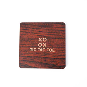 Wooden Tic Tac Toe Board Game With X And O Pieces Modern Tabletop Strategy <b>Puzzle</b> Toy For Kids And Family Quick Play Enjoyment - Product Image 5