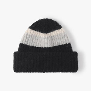En gros : Bonnets tricotés classiques de qualité, style streetwear d'hiver, bonnets à carreaux de créateur pour l'hiver, unisexe avec lettres - Product Image 3
