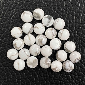 Cabujón redondo de howlita Natural genuino de 8mm, nuevo diseño, piedras preciosas sueltas de alta calidad para la fabricación de joyas de moda a precio mayorista - Product Image 3