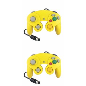 2 gói có dây ngc Gamepad USA cho Nintendo gamec GC & Wii U giao diện điều khiển tương thích cần điều khiển & Trò chơi Bộ điều khiển - Product Image 6