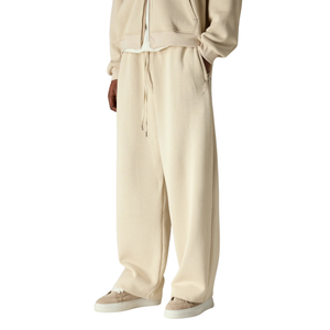 Ensemble de survêtement pour homme à capuche et fermeture éclair intégrale, pantalon coupe droite, coupe décontractée, tenue quotidienne décontractée deux pièces, étiquette personnalisée, OEM ODM, vente en gros - Product Image 6