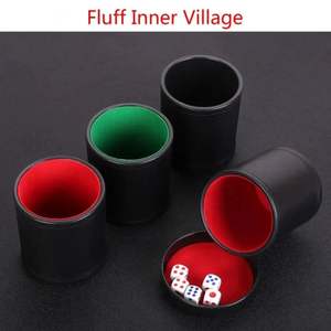 Gobelet à dés en cuir fait main de luxe avec design personnalisé, jeu de dés 10 pièces pour jeux de société et jeux vidéo, idéal pour les voyages - Product Image 2