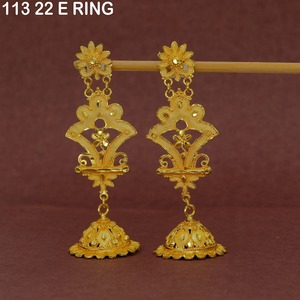 Boucles d'oreilles en alliage plaqué or vintage de la marque MIJ, bijoux en gros, dernières tendances de la mode pour femmes, boucles d'oreilles élégantes pour femmes - Product Image 2