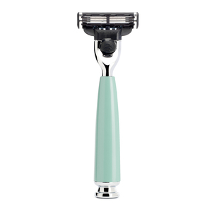 Maquinilla de Afeitar de Triple Hoja para Hombre con Mango de Aluminio y Hojas de Acero Inoxidable Reciclables para Cara, Cuerpo y Zona del Bikini - Product Image 1