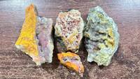Batu Realgar Alami Oranye dan Merah Muda, Mineral Mentah, Spesimen Kristal Penyembuh, Koleksi, Pajangan, Seni Batu & Koleksi