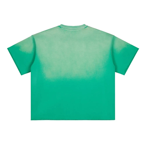350gsm Solid Knitted Printed Anti-Wrinkle Distressed Breathable Silk Screen Printed Vintage Heavyweight Oversized Men's <b>T</b>-Shirts - Product Image 4