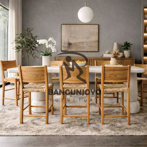 Modern Solid Teak Wood <b>Bar</b> <b>Table</b> and Chair Set with Eco-Friendly Design for Home <b>Bar</b> - Product Image 4