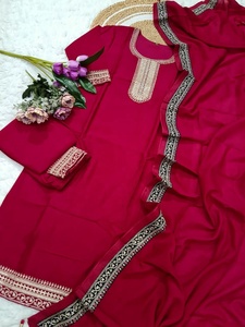 Conjunto Salwar Kameez de algodón indio y paquistaní tradicional para mujer, ropa informal étnica de diseñador para traje de algodón hecho a mano global - Product Image 5