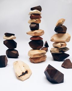 Jeu d'équilibre éducatif en bois carré léger, écologique, fait main, de haute qualité, idéal pour les anniversaires, en stock, vente en gros directe usine - Product Image 1