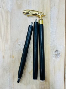 ไม้เท้าทองเหลืองขัดเงาอเนกประสงค์-ไม้พะยูงพับได้ 3 ท่อน จากอุทารัคชานด์ งานฝีมือโบราณของโลก รุ่น WS-022 - Product Image 3