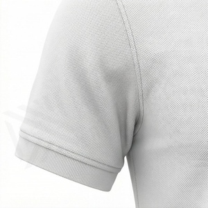 Chemise blanche pour homme, couleur unie, manches courtes, 100% coton, tissu tricoté respirant, coupe classique - Product Image 6