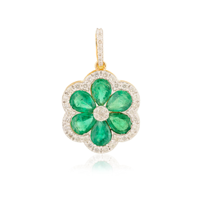 Pendentif croix en or jaune massif 18 carats avec perle, création de designer - Product Image 5