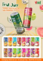 Watermeloen 330 ml 11.2 fl oz Natuurlijk gearomatiseerde sapdrank 24 blikjes karton verpakking fles klaar voor verzending Bestseller OEM Private Label Gratis