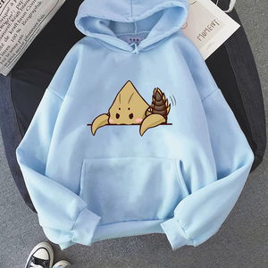 Sudaderas con capucha para mujer, nuevas sudaderas con estampado de dibujos animados de calidad, 2 sudaderas para otoño e invierno, sudadera Harajuku Kawaii, ropa de lana de manga larga - Product Image 3