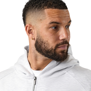 Giacca con Cappuccio Personalizzata da <span class=keywords><strong>Uomo</strong></span> con Zip Integrale, Ecologica, in Cotone e Poliestere 380g, per Palestra, Casual, Streetwear, Allenamento Invernale - Product Image 3