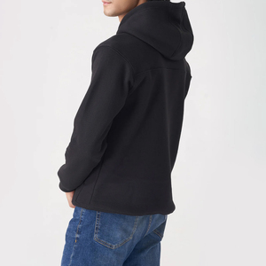 Best Quality 100% Cotton Winter <b>Soft</b> Comfortable Zipper-Up <b>Hoodies</b> with Custom Logo Loose Fit Men's High Street Style - Product Image 4