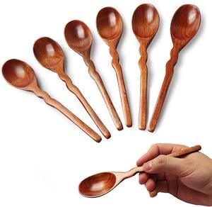 Cuchara de Té de Madera Sostenible, Ecológica, para Medir Café y Azúcar, Acabado Liso y Pulido, Accesorio de Cocina - Product Image 1