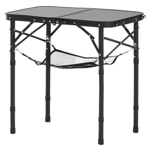 Tavolo da Campeggio Pieghevole in Alluminio e MDF con Altezza Regolabile, Leggero e Portatile, con Maniglia e Rete per il Trasporto, Ideale per la Spiaggia - Product Image 5