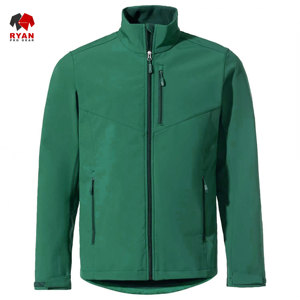 แจ็คเก็ตซอฟต์เชลล์ดีไซน์พิเศษสำหรับผู้ชาย ยี่ห้อ Ryan Pro Gear แบบซิป พร้อมโลโก้สั่งทำพิเศษ ทรงปกติ - Product Image 4