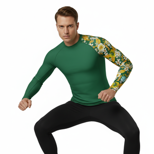 Long Sleeve Baselayer Digital <b>Printing</b> Anti-Bacterial UPF50 Men Sport Muscle T Shirt Logo <b>Surfing</b> Rash Guard BJJ Swimming top - Product Image 4