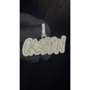 Pendentif Hip Hop au design unique, serti de diamants Moissanite et de zirconiums cubiques, pour hommes, bijoux scintillants, disponible au meilleur prix. - Product Image 1