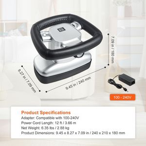 Massaggiatore Orbitale Professionale Portatile a Velocità Variabile 400-4600rpm per Chiropratica, Massaggiatore Vibrante per Collo e Spalle - Product Image 4