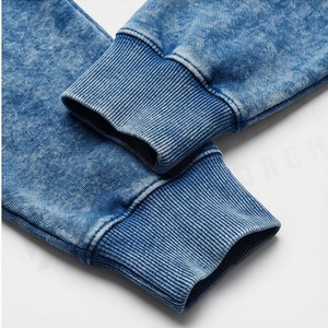 Survêtement respirant délavé à l'acide, design de logo personnalisé, couleur unie personnalisable, vêtements de sport d'hiver, streetwear - Product Image 6