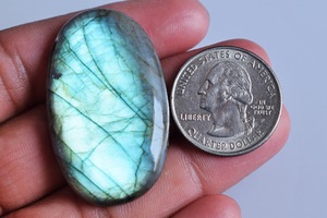 Natural Oval Blue Flashy <b>Fire</b> Labradorite Cabochon Polished Iridescent Loose Gemstone For Jewelry Making From India Manufacturer - Product Image 3