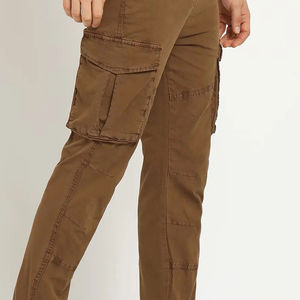 Pantalon Cargo Homme Tendance en Toile 100% Coton Léger Couleur Unie Personnalisable Service OEM ODM pour l'Été - Product Image 6