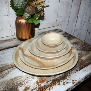 La vaisselle en bambou écologique jetable place 100% écologique pour des parties - Product Image 1